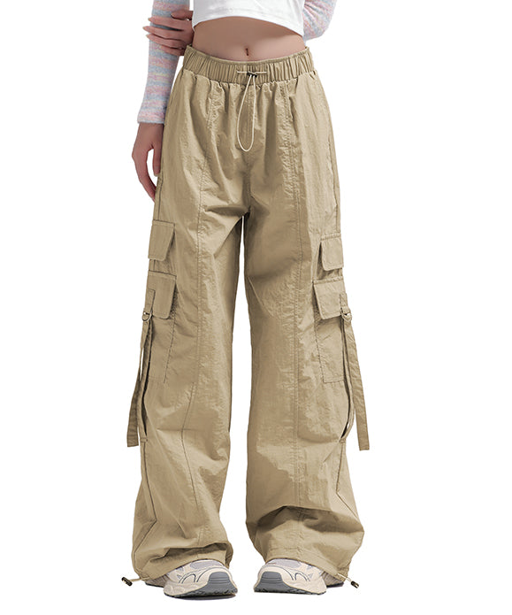 BAKYARDER Women Retro Quick-Dry Cargo Pants