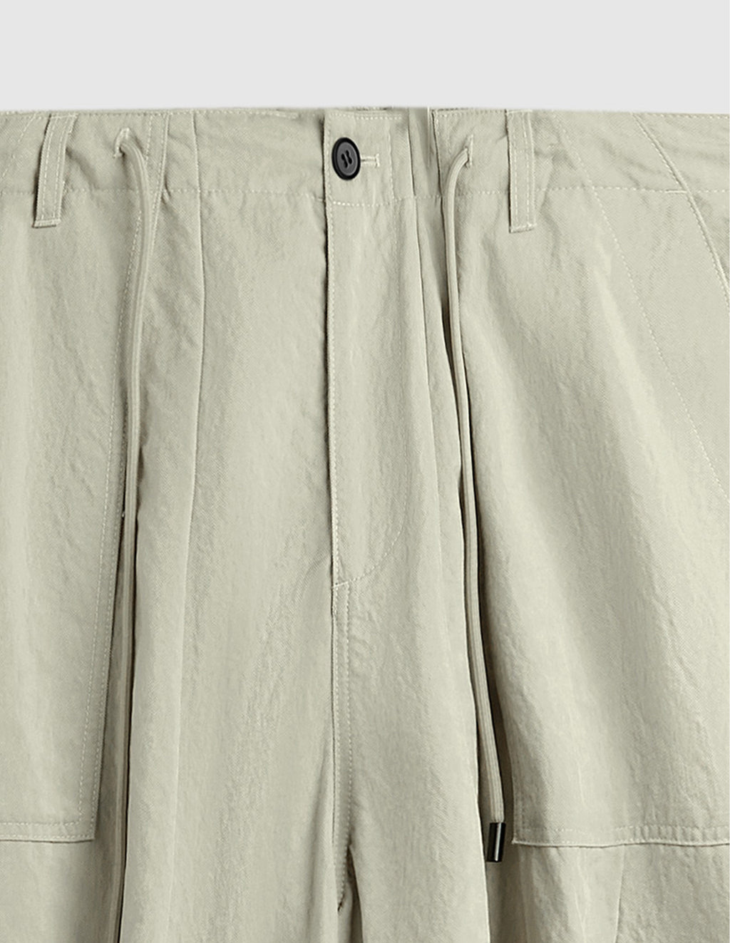 BAKYARDER Wrinkled Washed Wide-Leg Pants