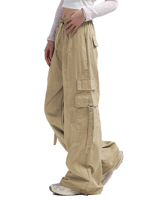 BAKYARDER Women Retro Quick-Dry Cargo Pants