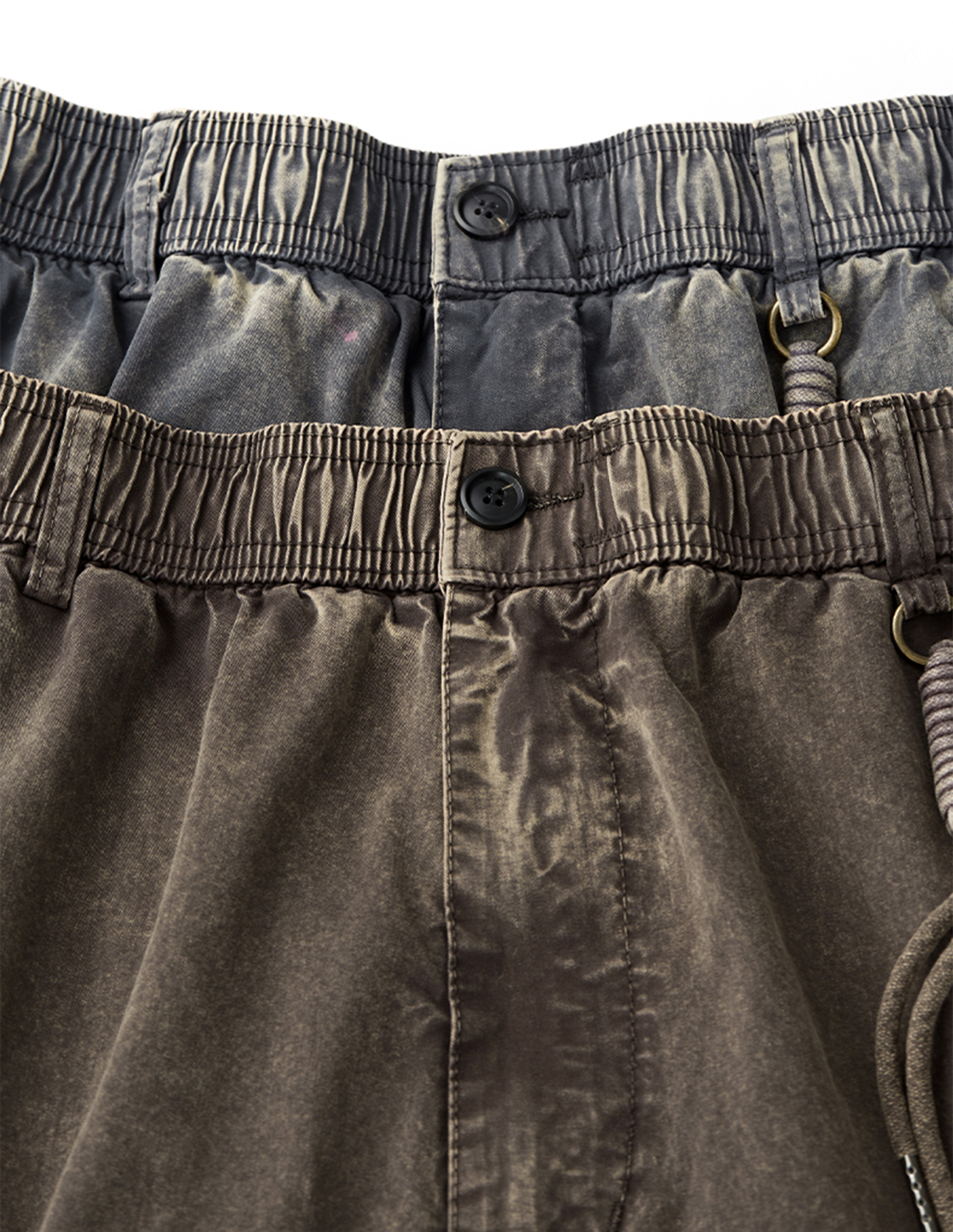 BAKYARDER Vintage Wall Texture Wash Cargo Pants