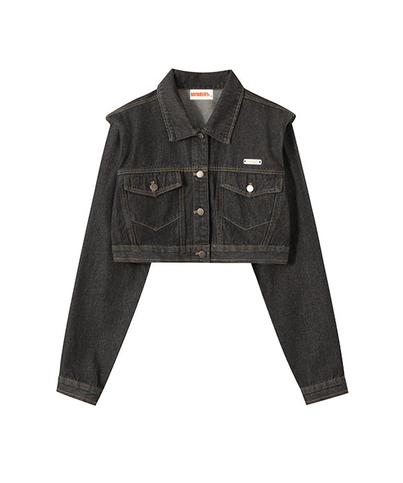 BAKYARDER Women's short denim jacket