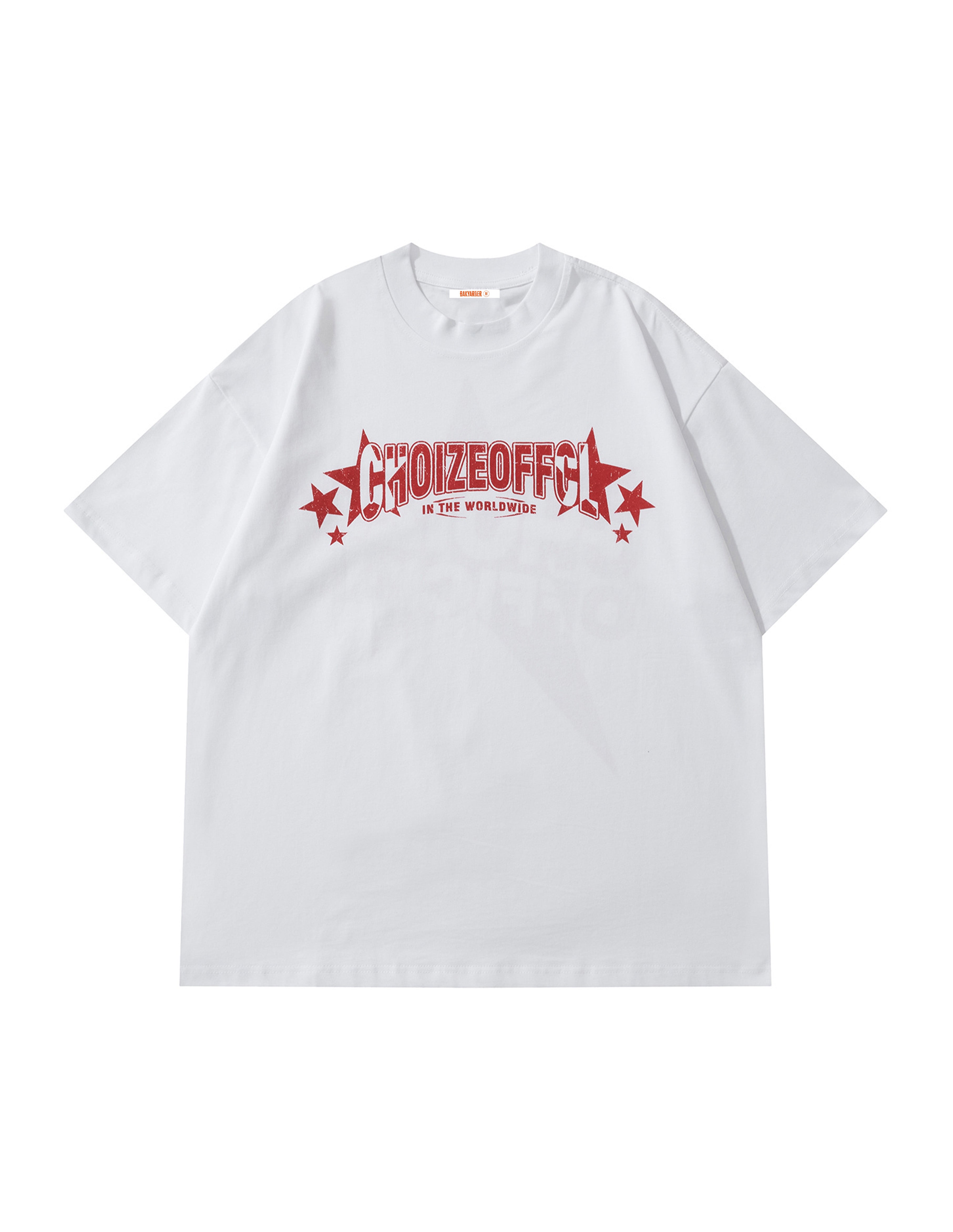 BAKYARDER Star Print Colorblock T-Shirt