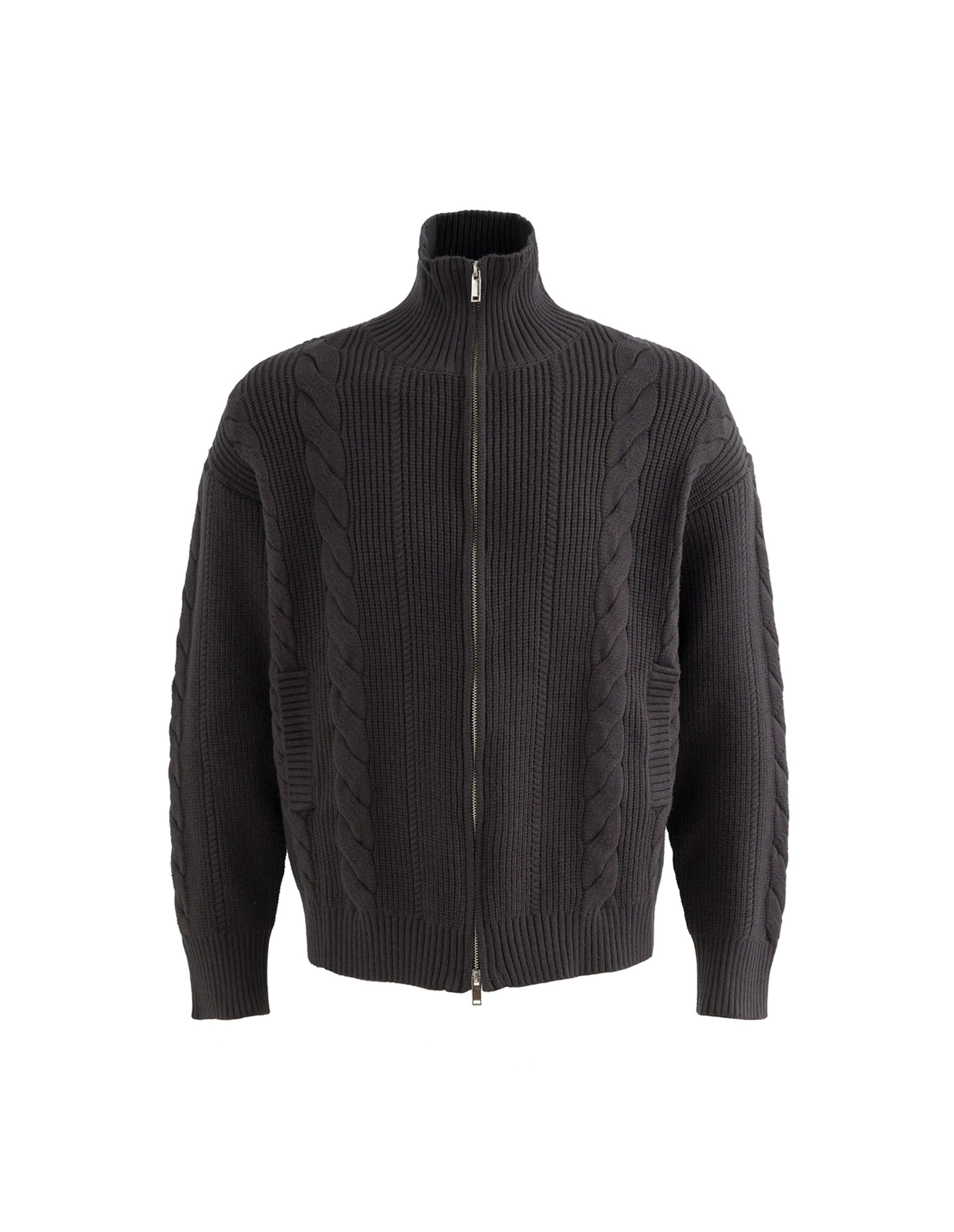 BAKYARDER Wheat Ear & Delicate Floral Zip-Up Cardigan