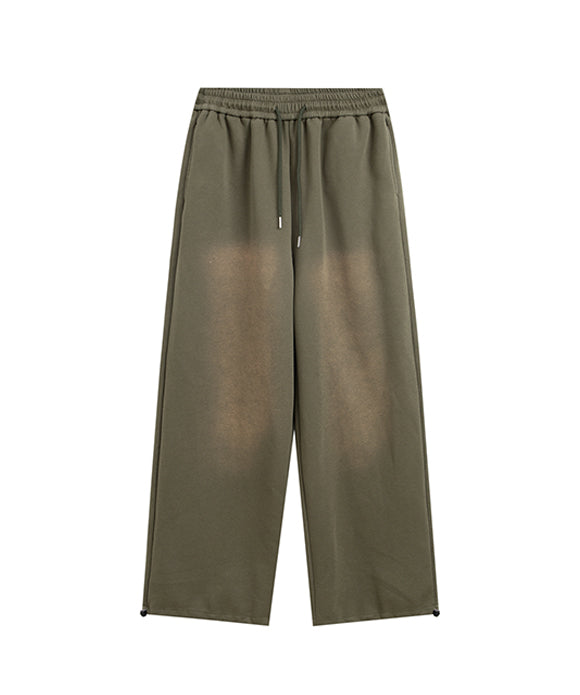 BAKYARDER Washed and Distressed Sporty Casual Pants