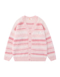 BAKYARDER Vintage Mohair Ombre Stripe Cardigan