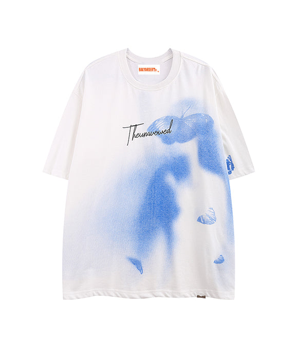 BAKYARDER Abstract Butterfly Print Tee