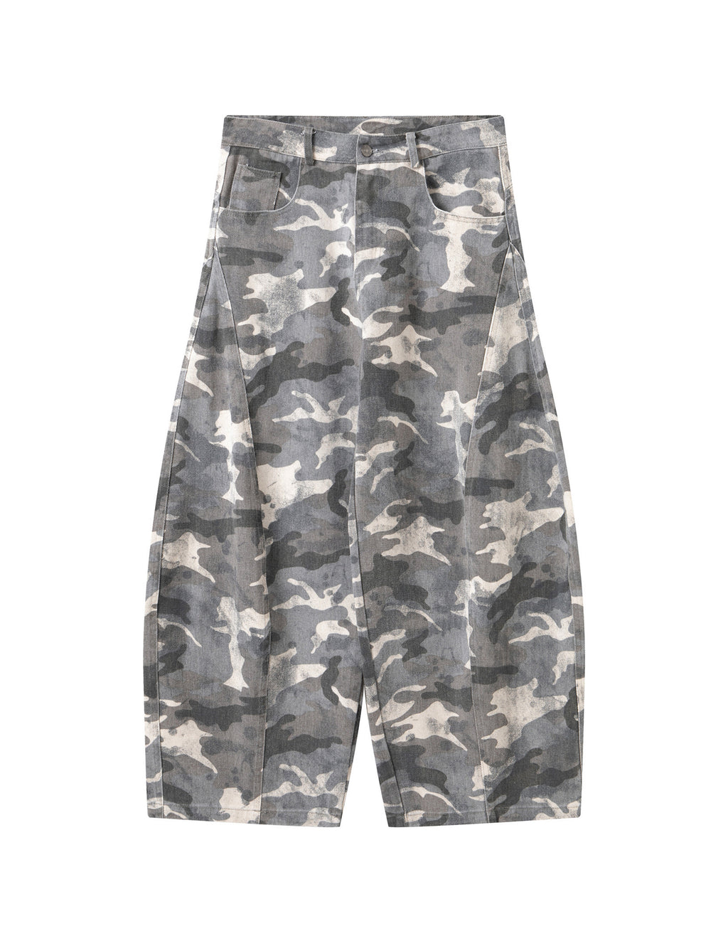 BAKYARDER Vintage Washed Camouflage Bucket Cargo Pants