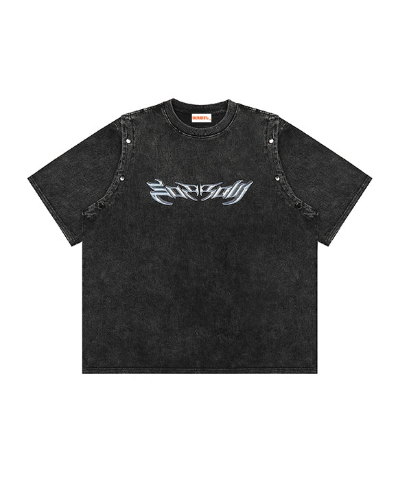 BAKYARDER Vintage Wash Detachable Tee