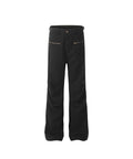 BAKYARDER Zipper Straight-leg Pants