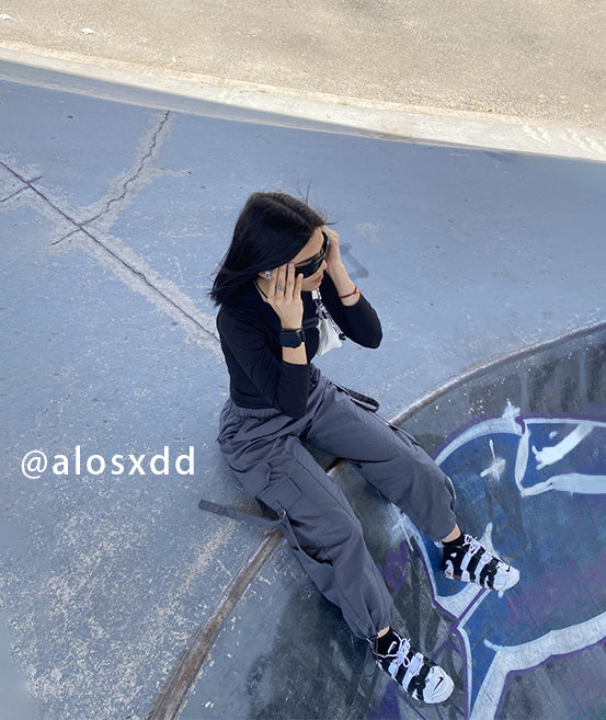 BAKYARDER Women Retro Quick-Dry Cargo Pants