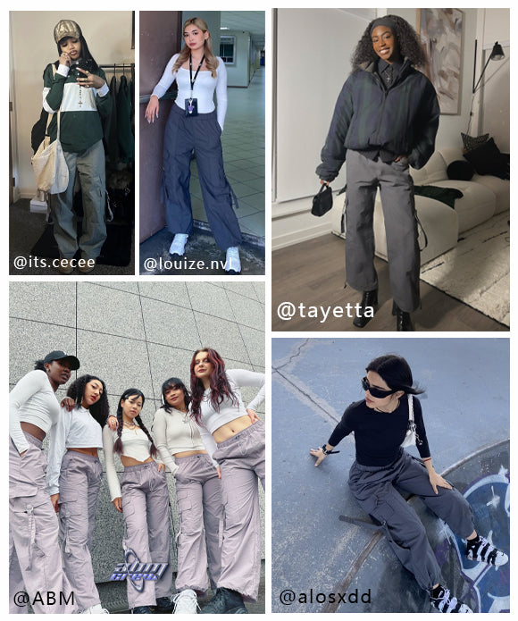 BAKYARDER Women Retro Quick-Dry Cargo Pants