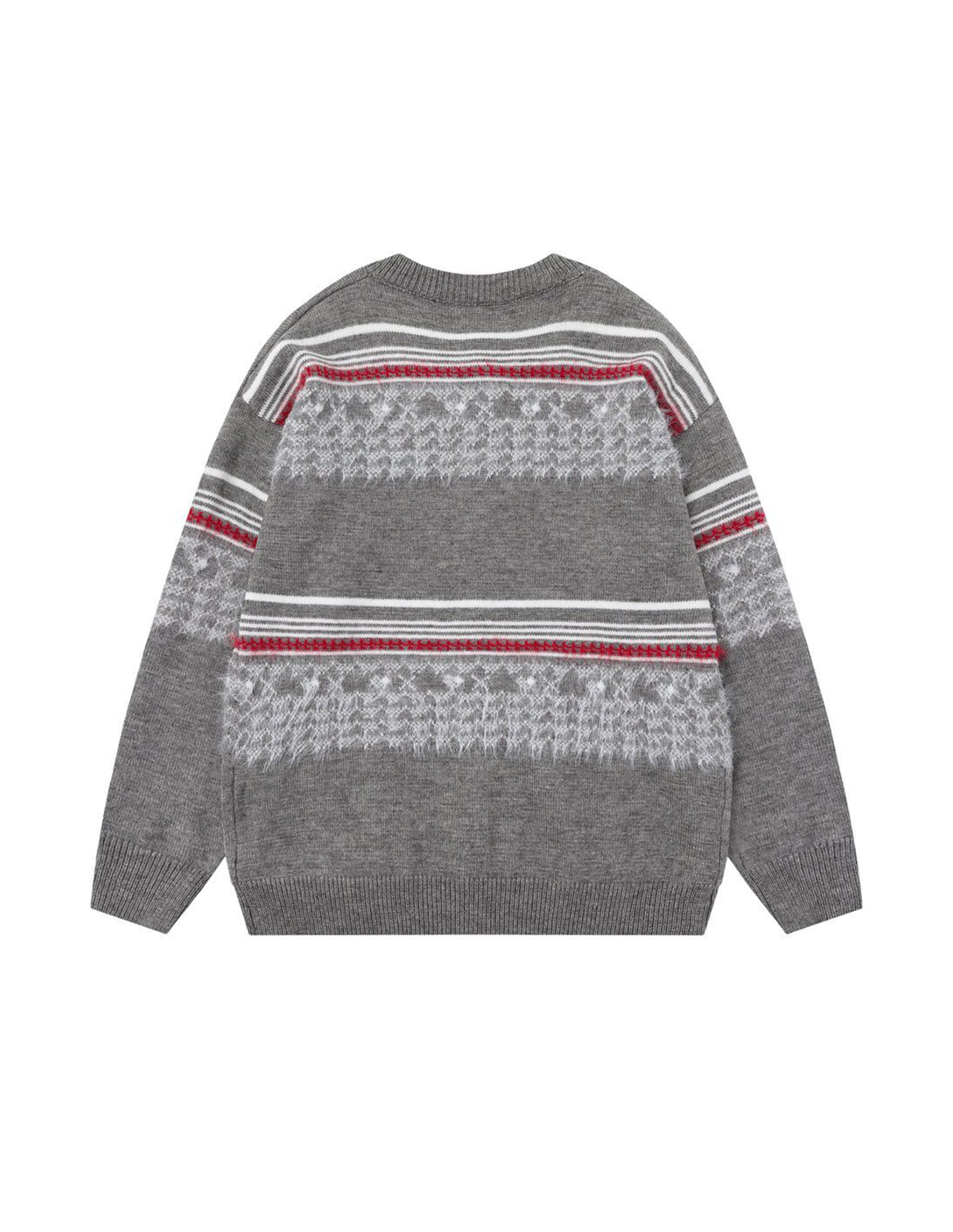 BAKYARDER Vintage Lazy-Style Striped Cardigan Sweater