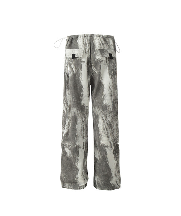 BAKYARDER Vintage Tie-Dye Drawstring Cargo Pants