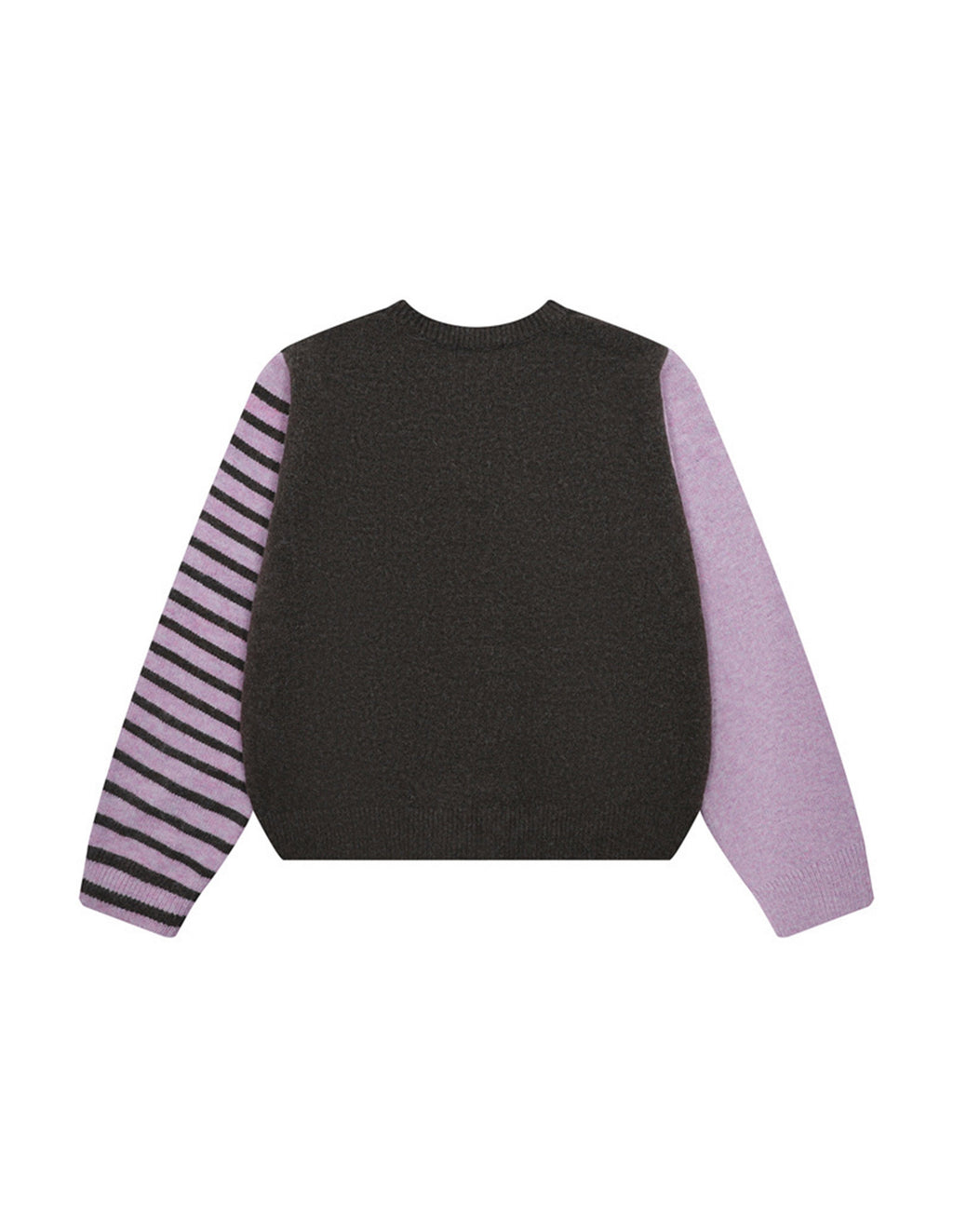 BAKYARDER 3D Grape Embroidered Crewneck Cardigan Sweater