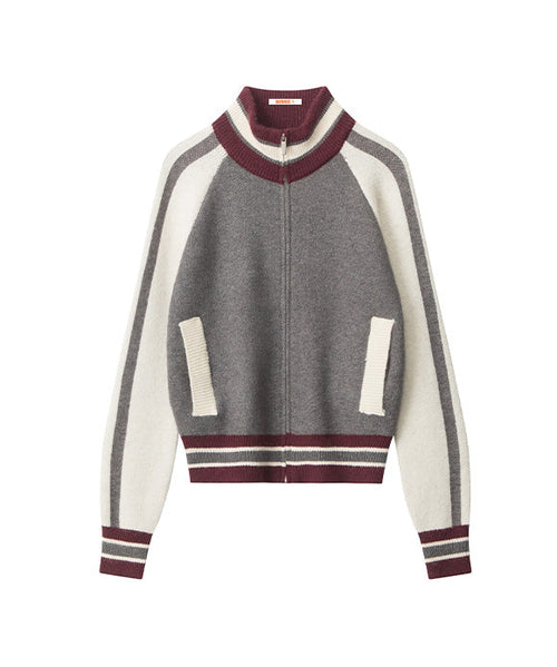 BAKYARDER  Vintage Color-blocked Cardigan Sweater