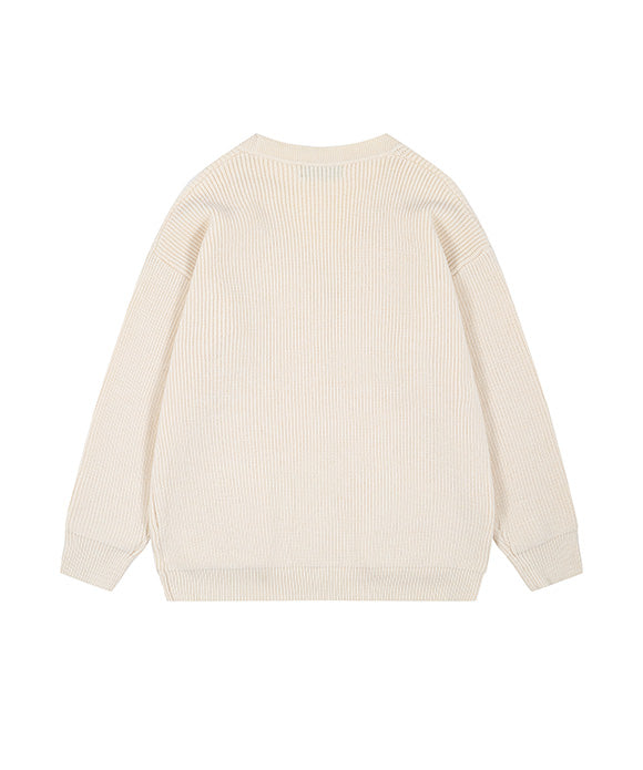 BAKYARDER Simple Striped Cardigan Sweater