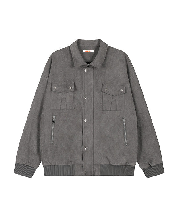 BAKYARDER Vintage Multi-pocket Star Jacket