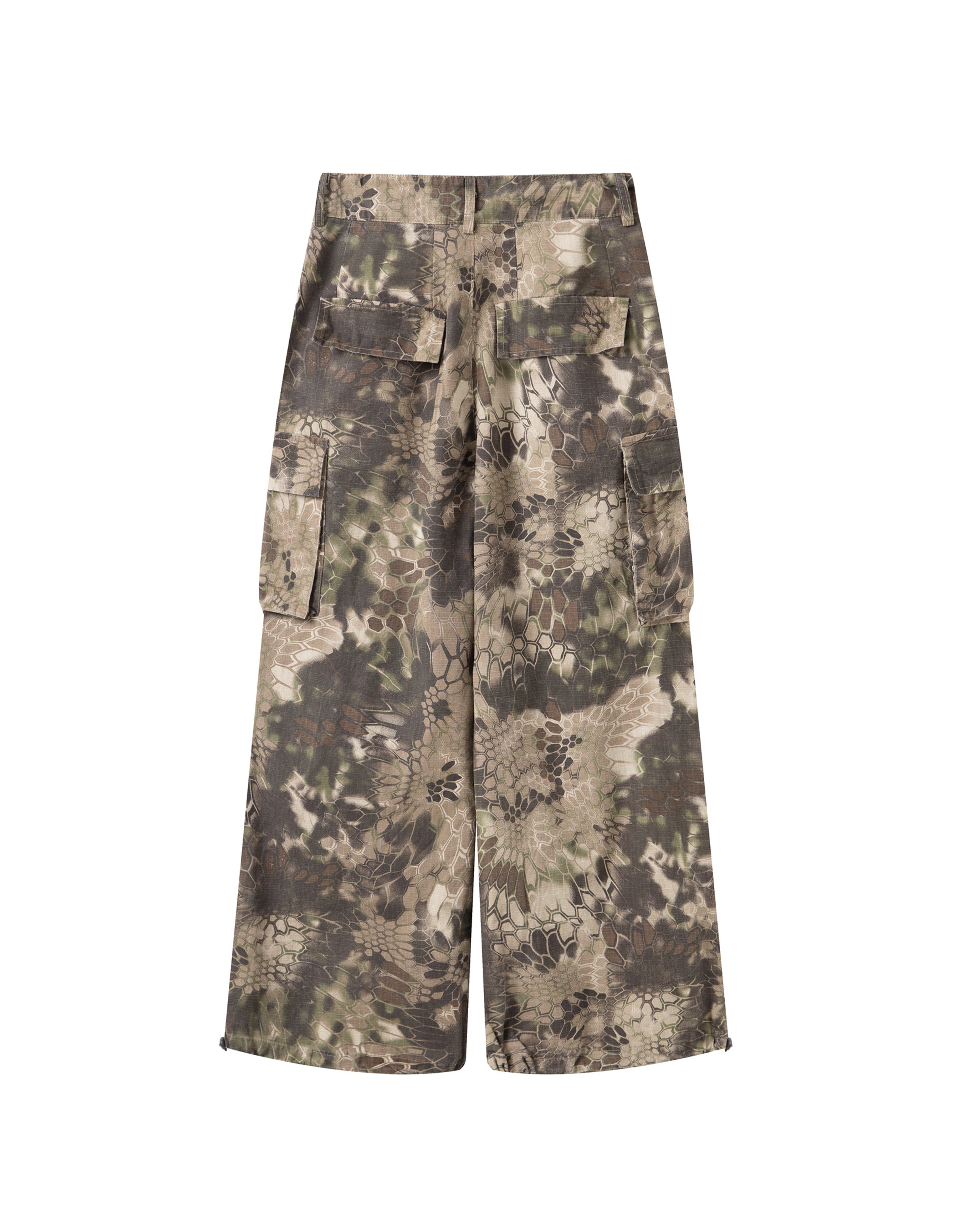 BAKYARDER Vintage Snake Print Cargo Camouflage Pants