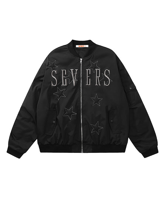 BAKYARDER Vintage Letter Embroidered Jacket