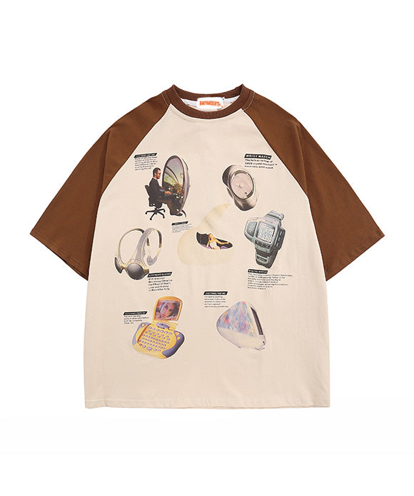 BAKYARDER  Vintage Drop-Shoulder Short Sleeve Tee