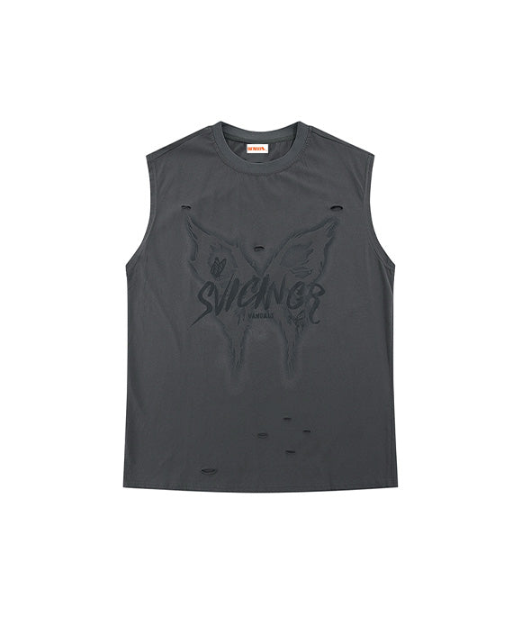 BAKYARDER Butterfly Print Athletic Tank Top