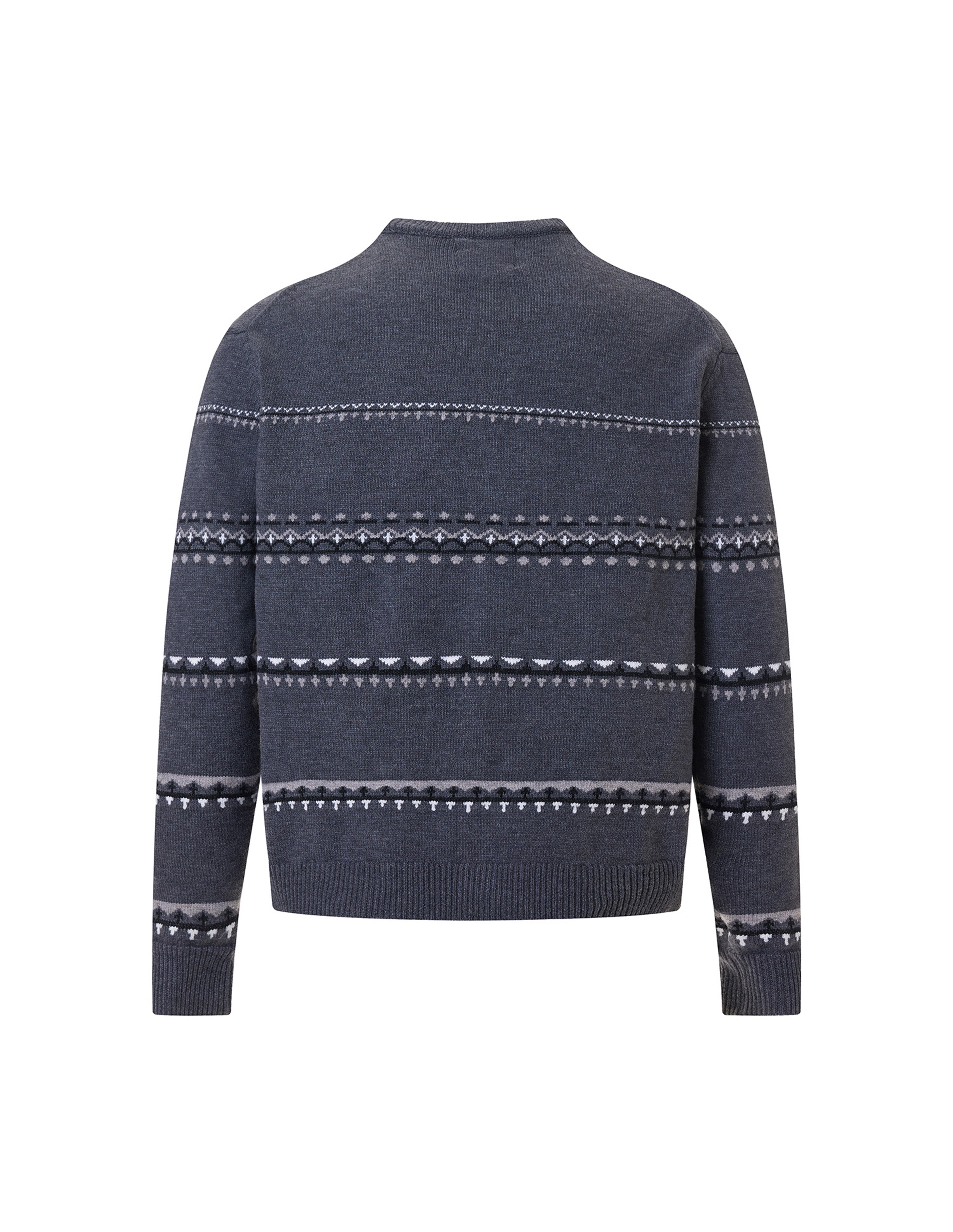 BAKYARDER Vintage Textured Jacquard Cardigan Sweater