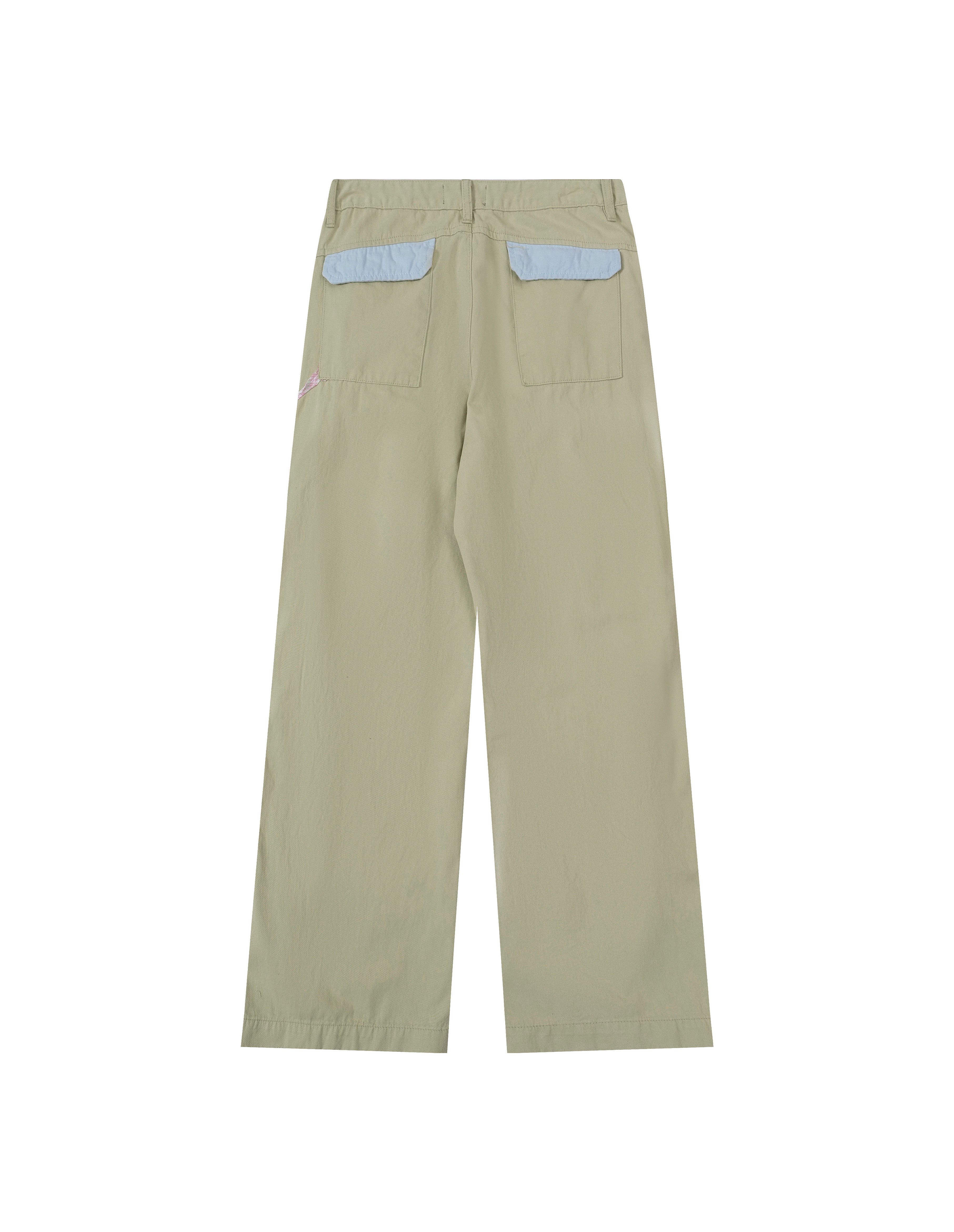 BAKYARDER Vintage Plaid Patchwork Cargo Pants