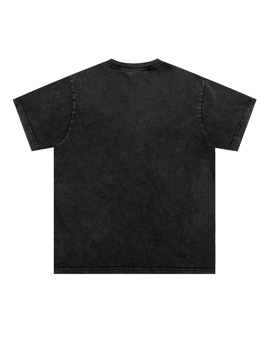 BAKYARDER Vintage Washed Distressed Half-Zip T-Shirt