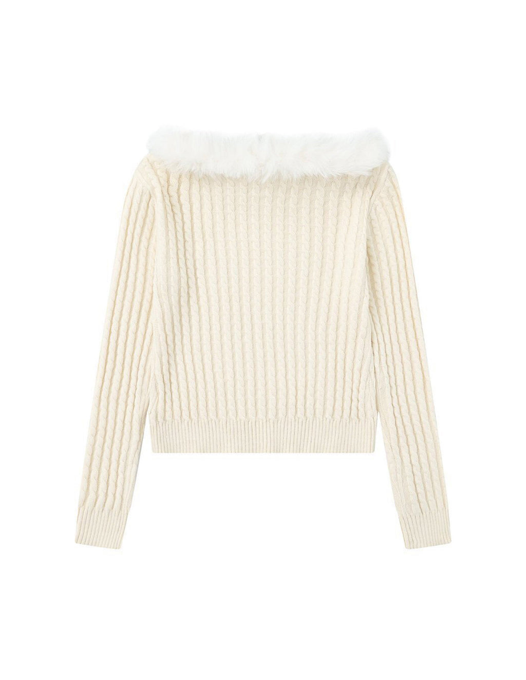 BAKYARDER Women’s Vintage Cable Knit Off-Shoulder Sweater