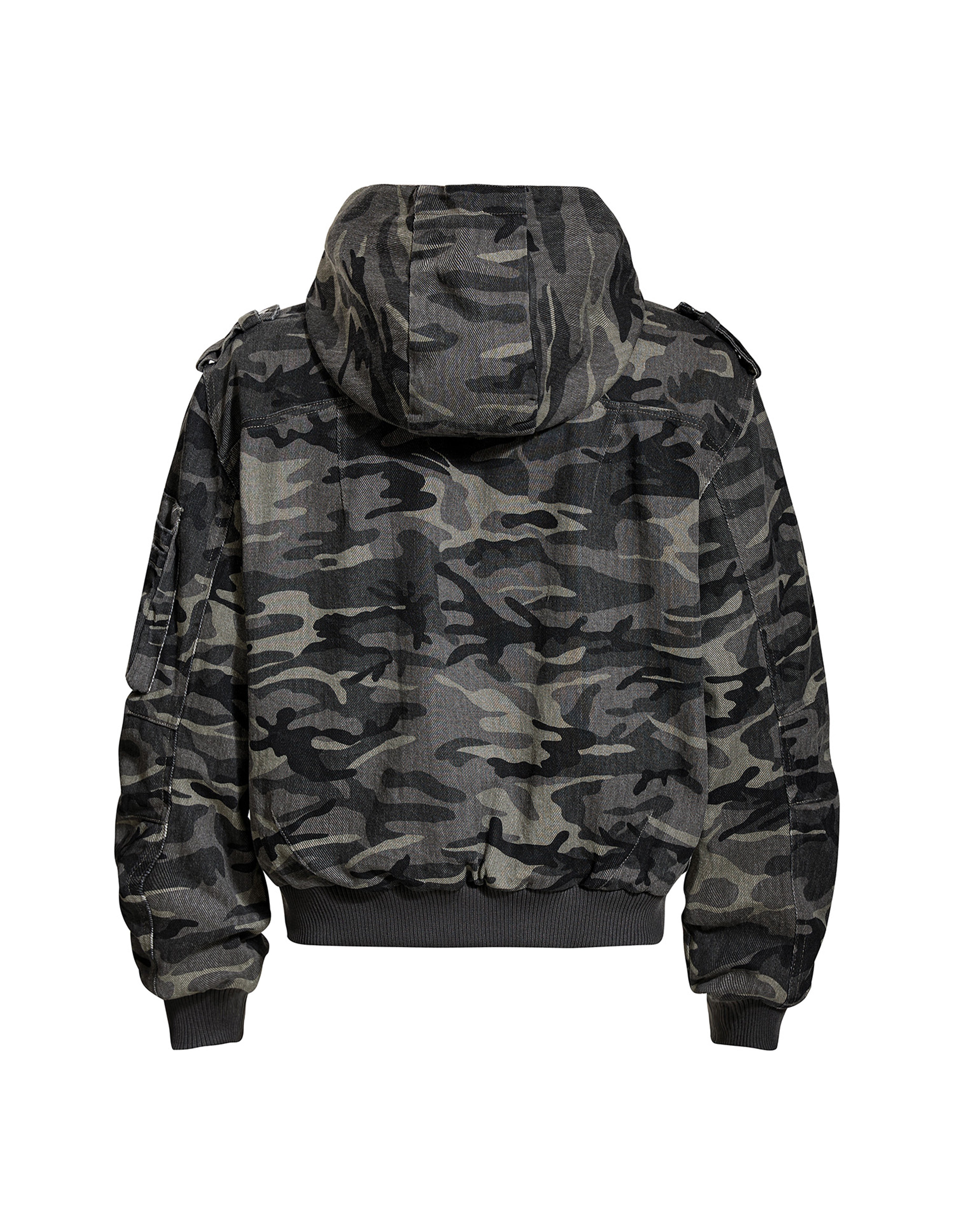 BAKYARDER Vintage Utility-Style Camouflage Cargo Jacket