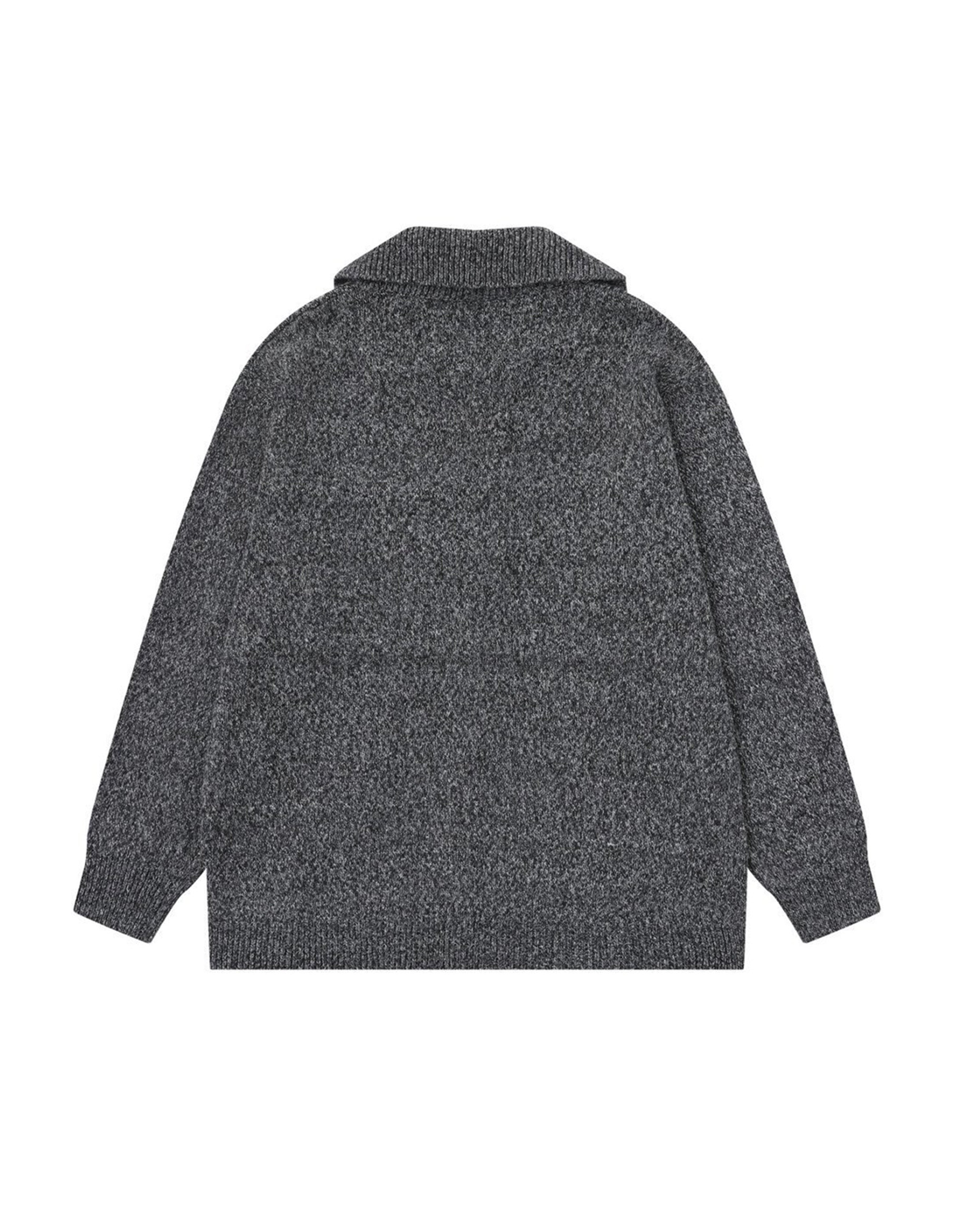 BAKYARDER Vintage Lapel Knit Cardigan