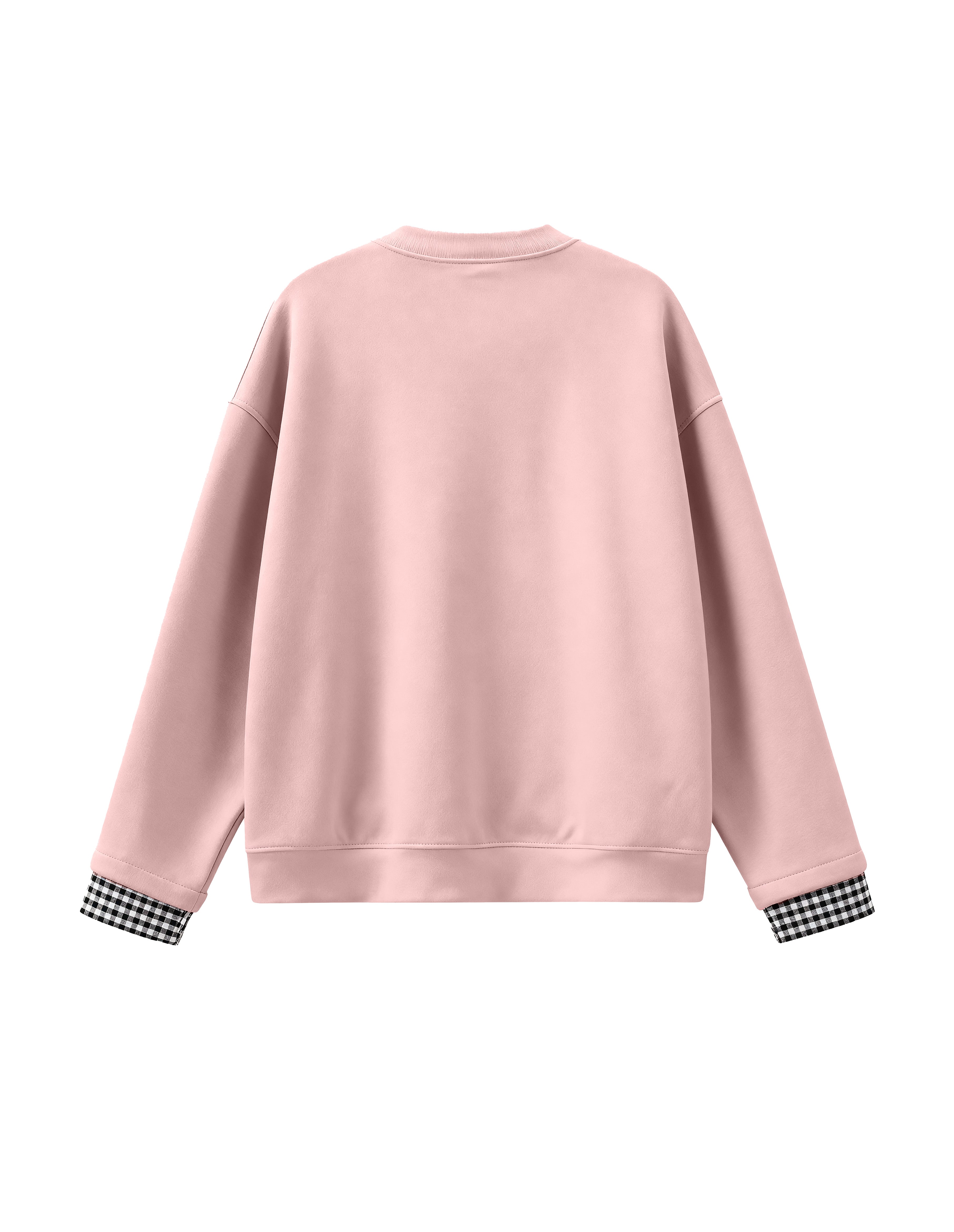 BAKYARDER Women's Layered Crew Neck Jacket