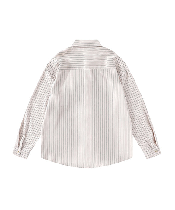 BAKYARDER  Vintage Striped Preppy Shirt