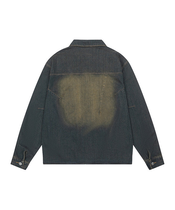 BAKYARDER Vintage Wash Denim Jacket