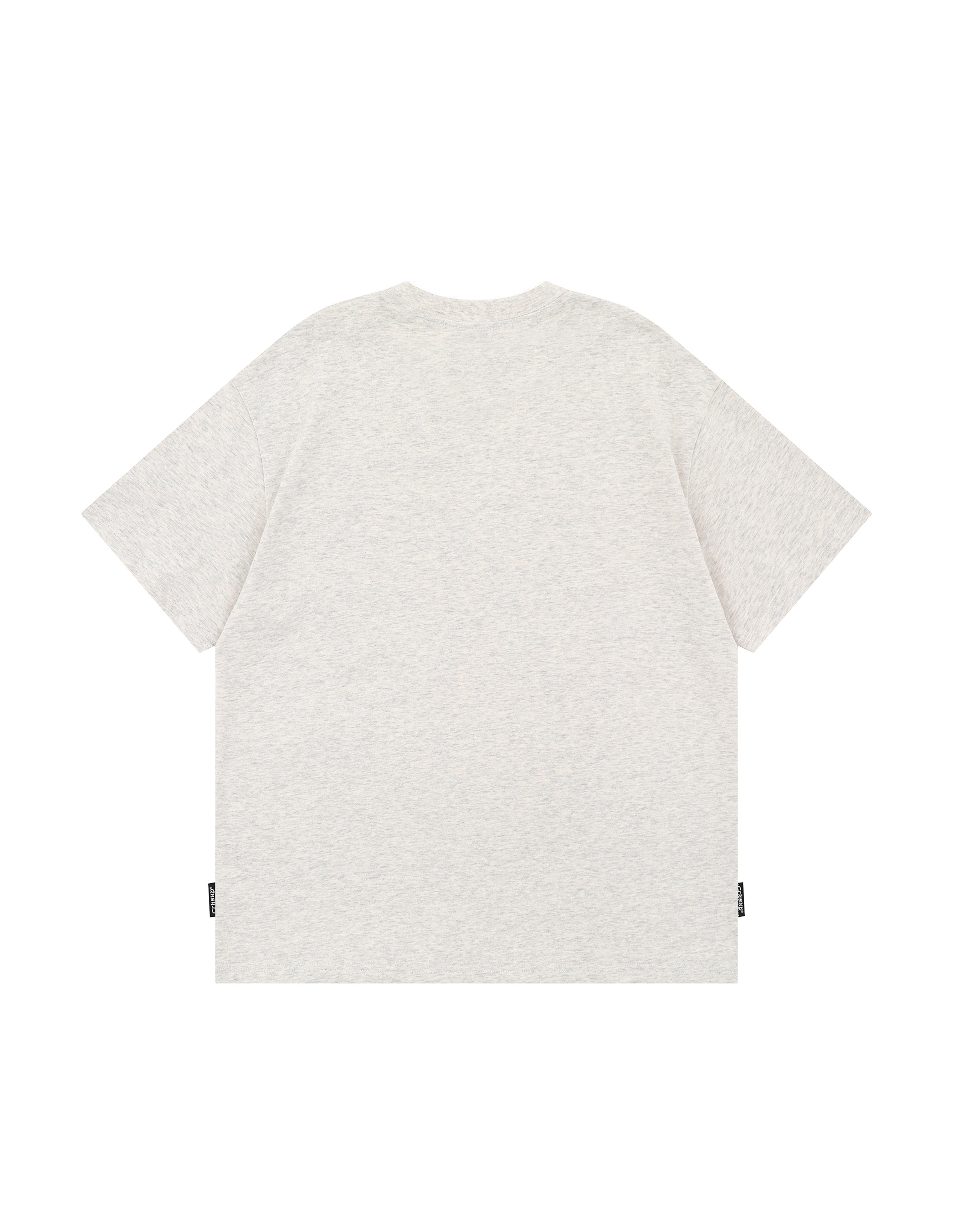 BAKYARDER Cartoon Cat Plaid Patch Embroidery Tee