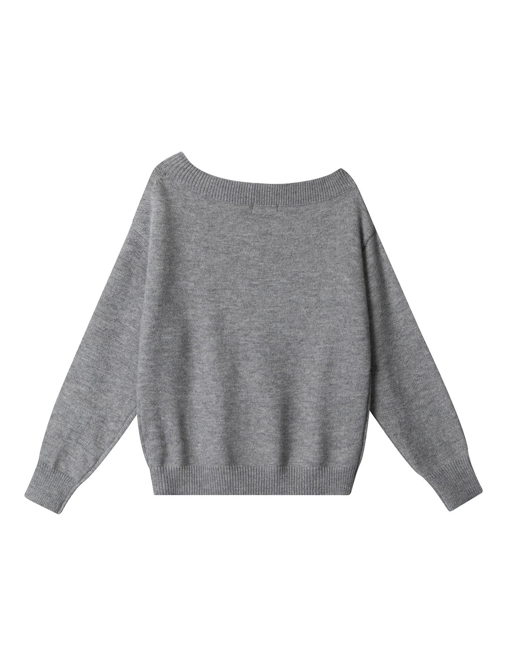 BAKYARDER Women's Vintage Asymmetric Off-Shoulder Pullover Sweater