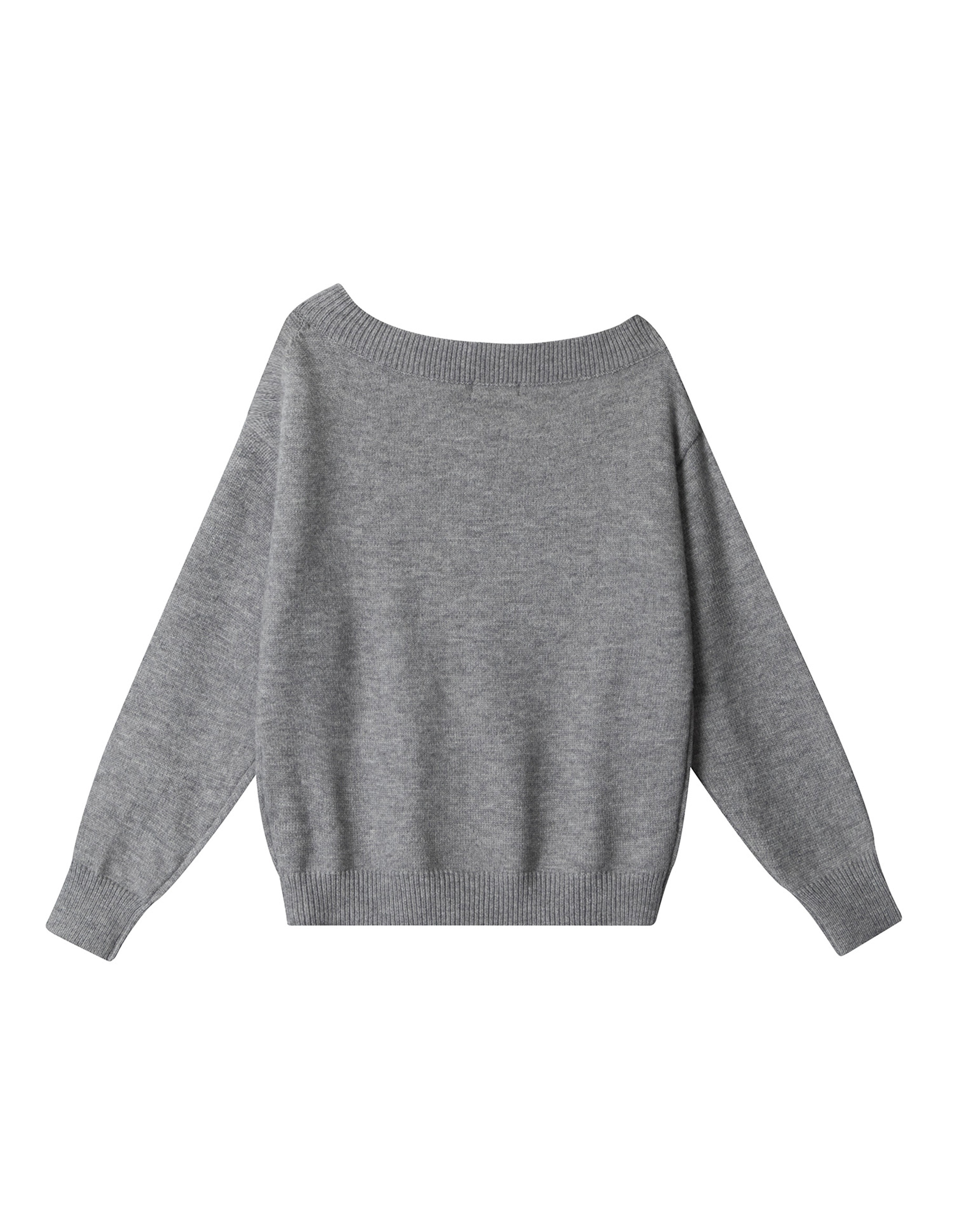 BAKYARDER Women's Vintage Asymmetric Off-Shoulder Pullover Sweater