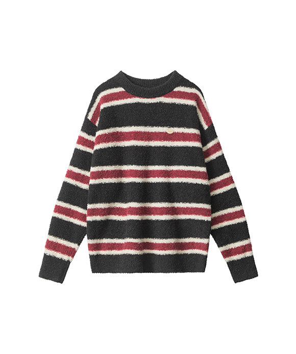 BAKYARDER Vintage Striped Crewneck Sweater