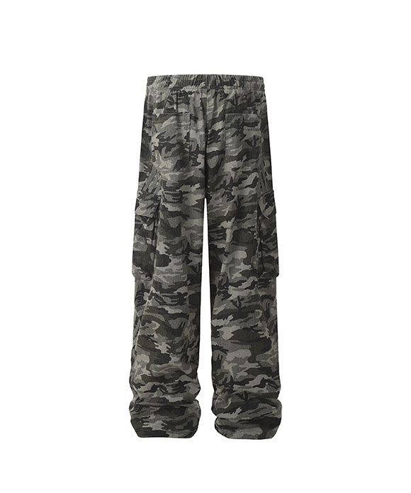 BAKYARDER Vintage Three-Stripe Camo Cargo Pants