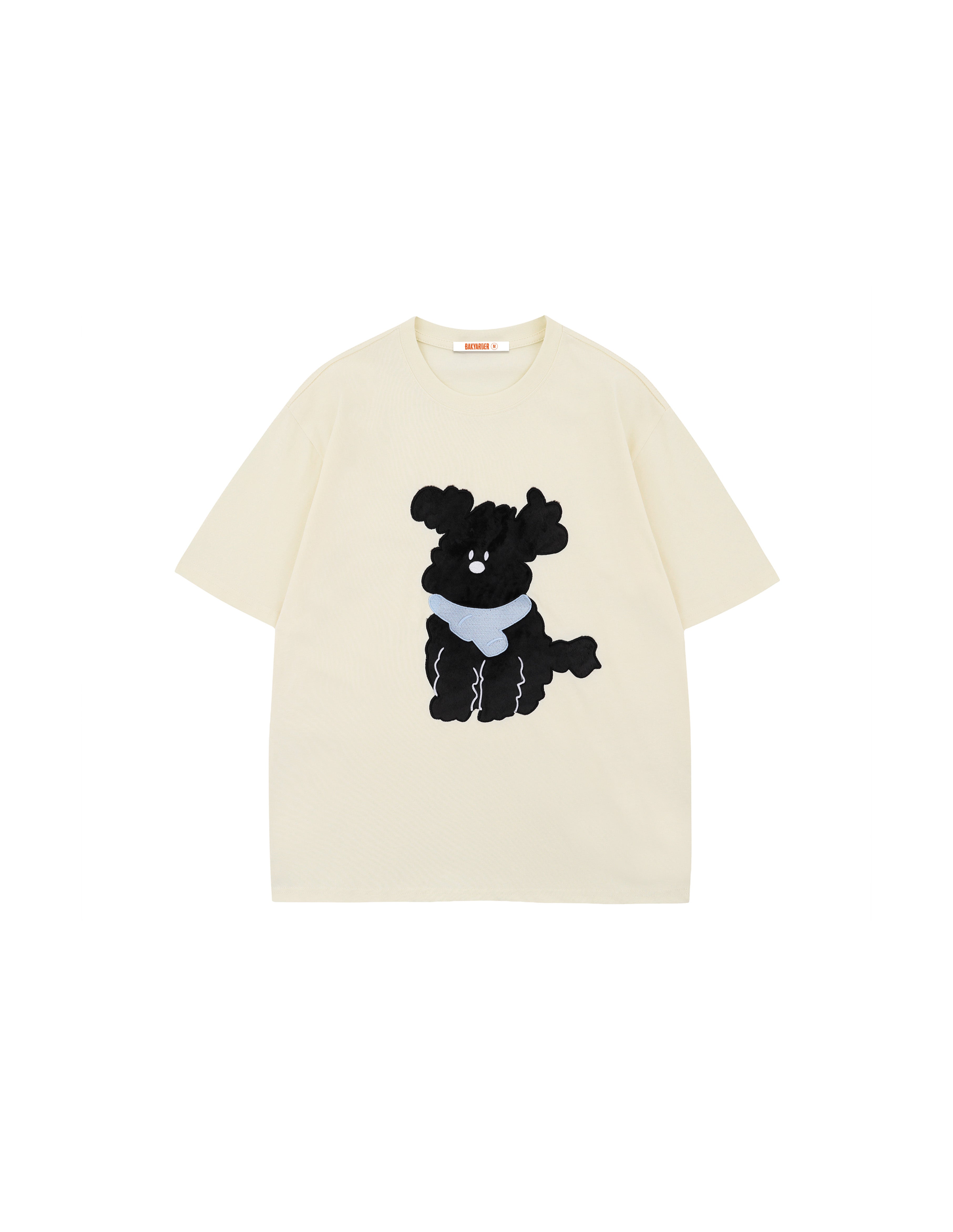 BAKYARDER Cartoon Scarf Puppy Print Tee