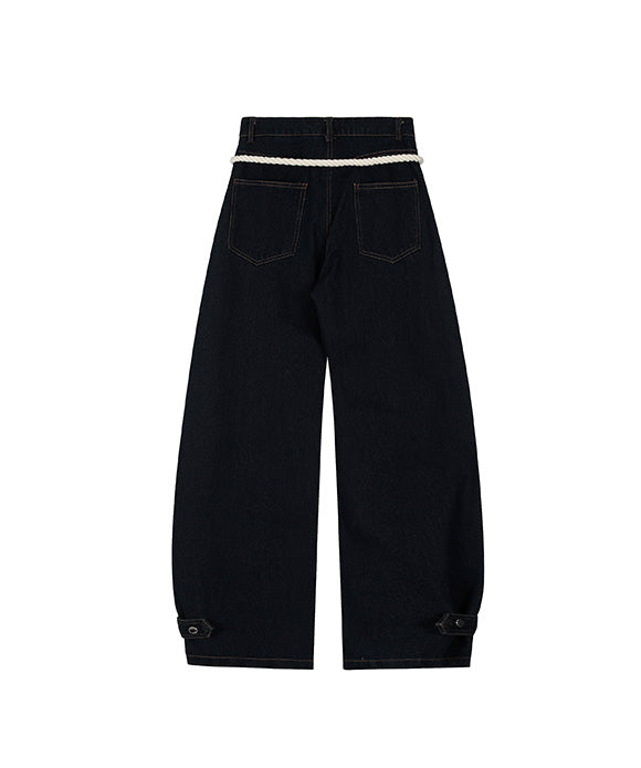 BAKYARDER Vintage Woven Barrel Casual Pants