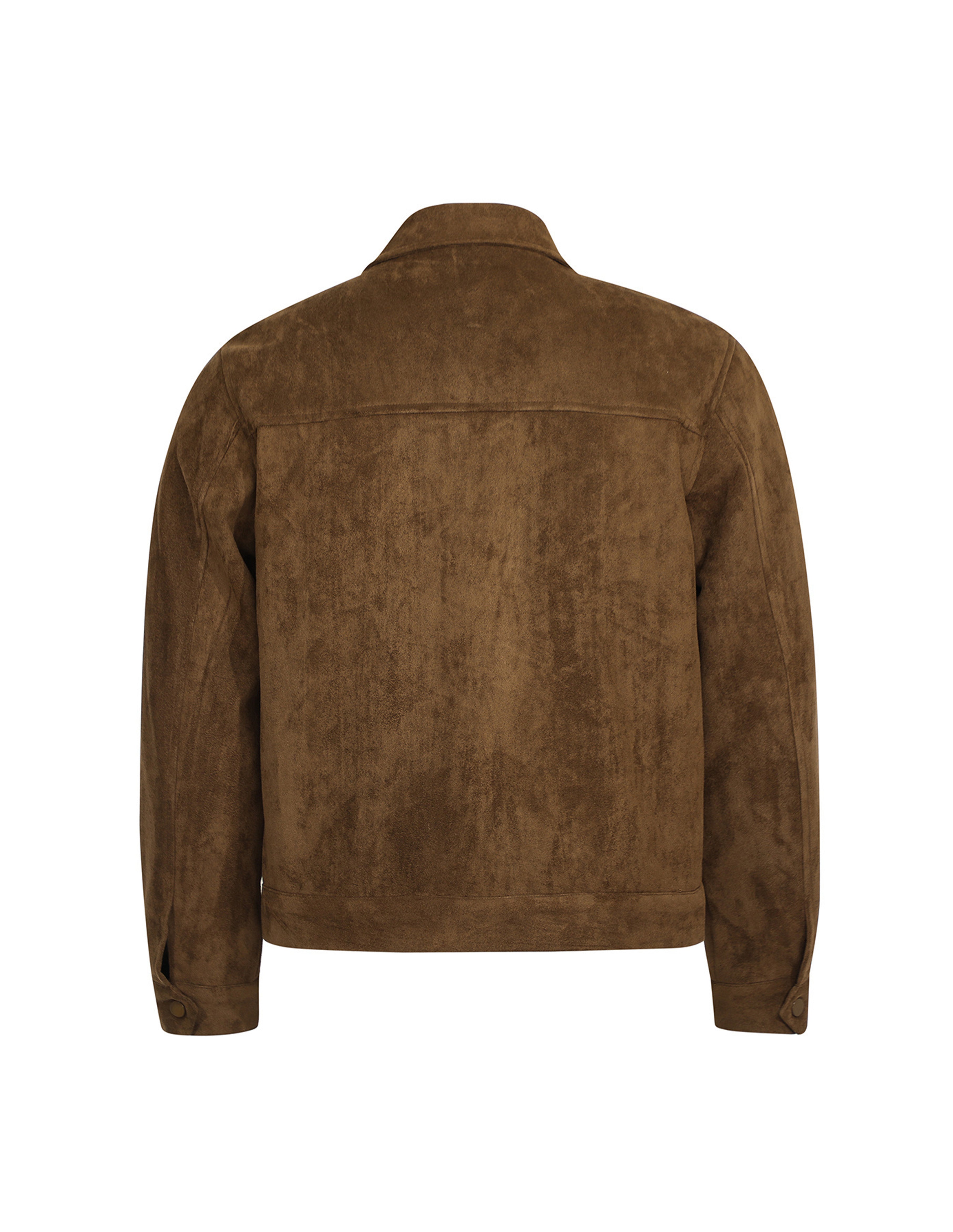 BAKYARDER Vintage Suede Lapel Cropped Jacket