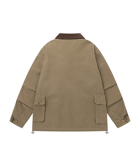 BAKYARDER Vintage Multi-Pocket Utility Jacket