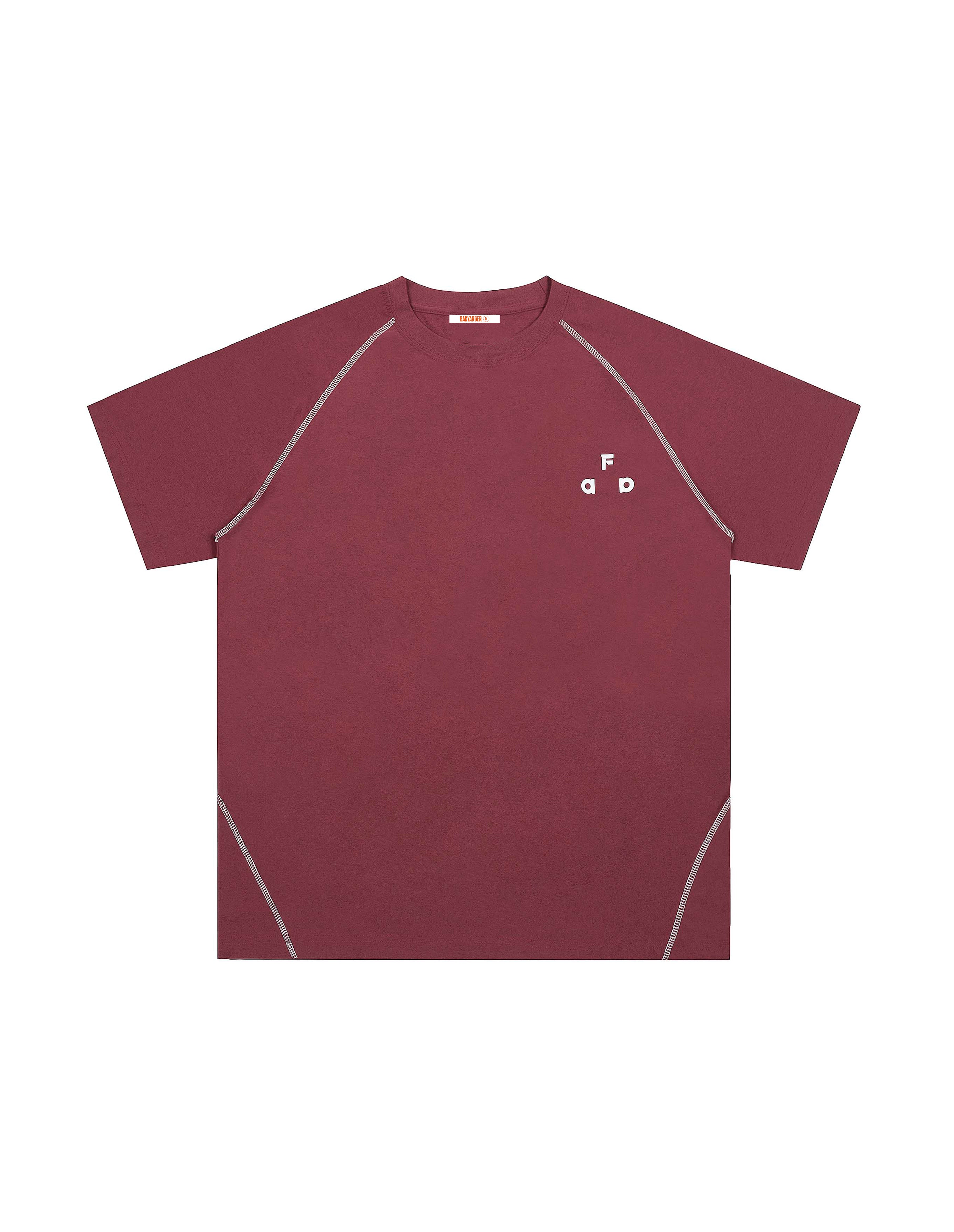 BAKYARDER Streetwear Color-Block Letter Print T-Shirt