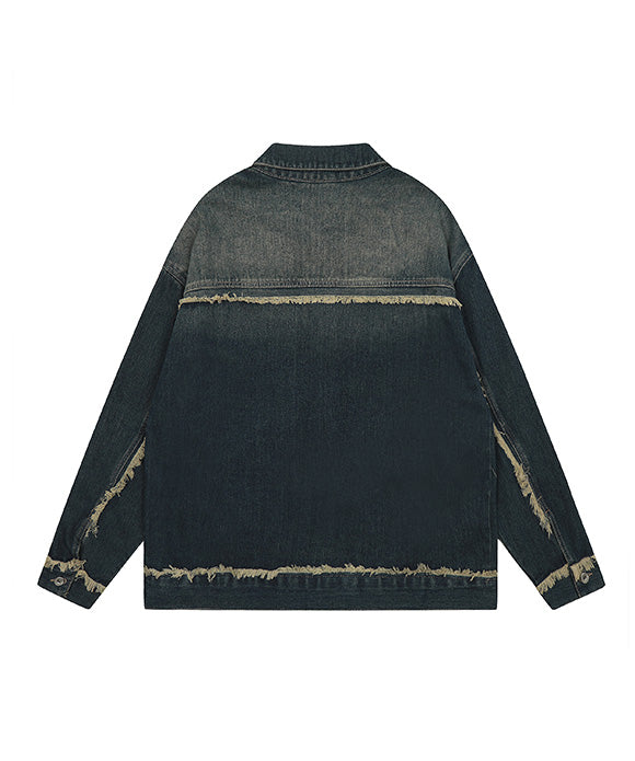 BAKYARDER Vintage Washed Denim Jacket
