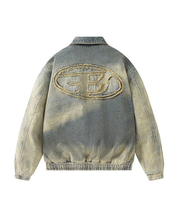 BAKYARDER Vintage Washed Contrast Padded Jacket