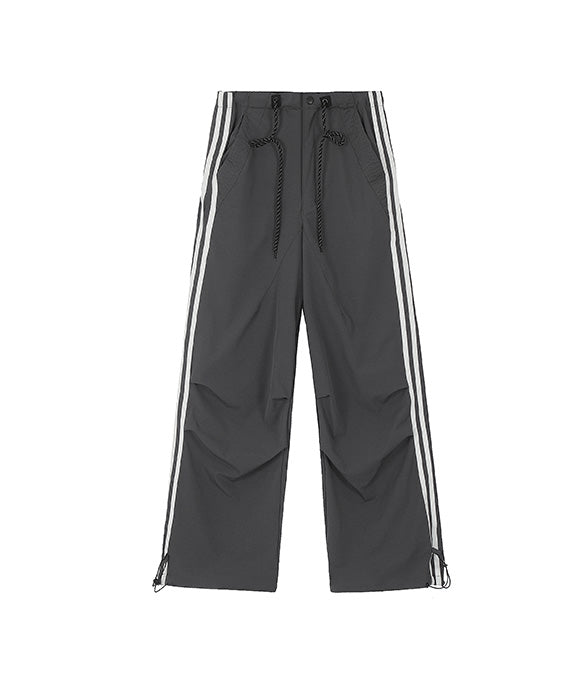 BAKYARDER Wide-Leg Paratrooper Cargo Pants