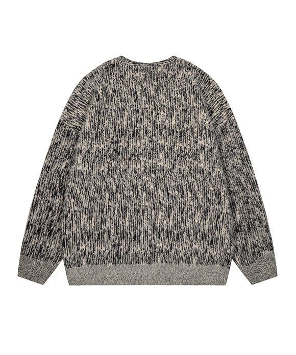 BAKYARDER Vintage Star Jacquard Cardigan Sweater