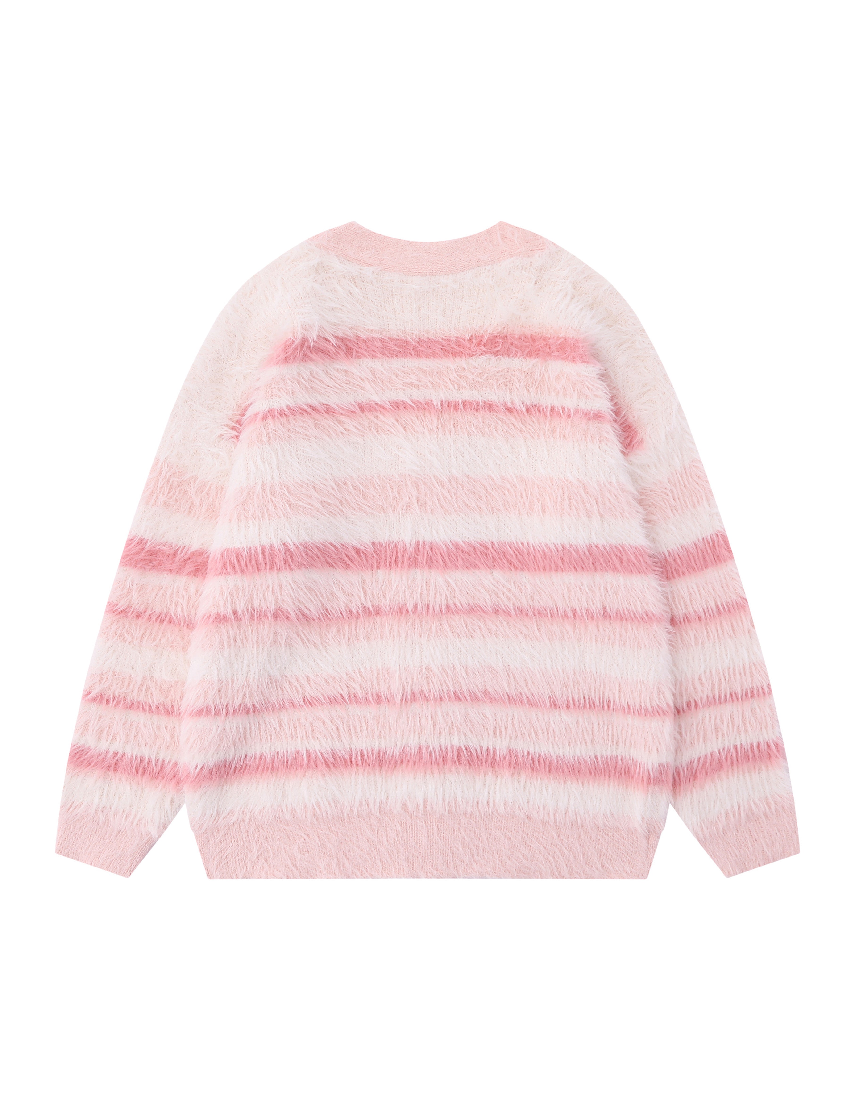 BAKYARDER Vintage Mohair Ombre Stripe Cardigan