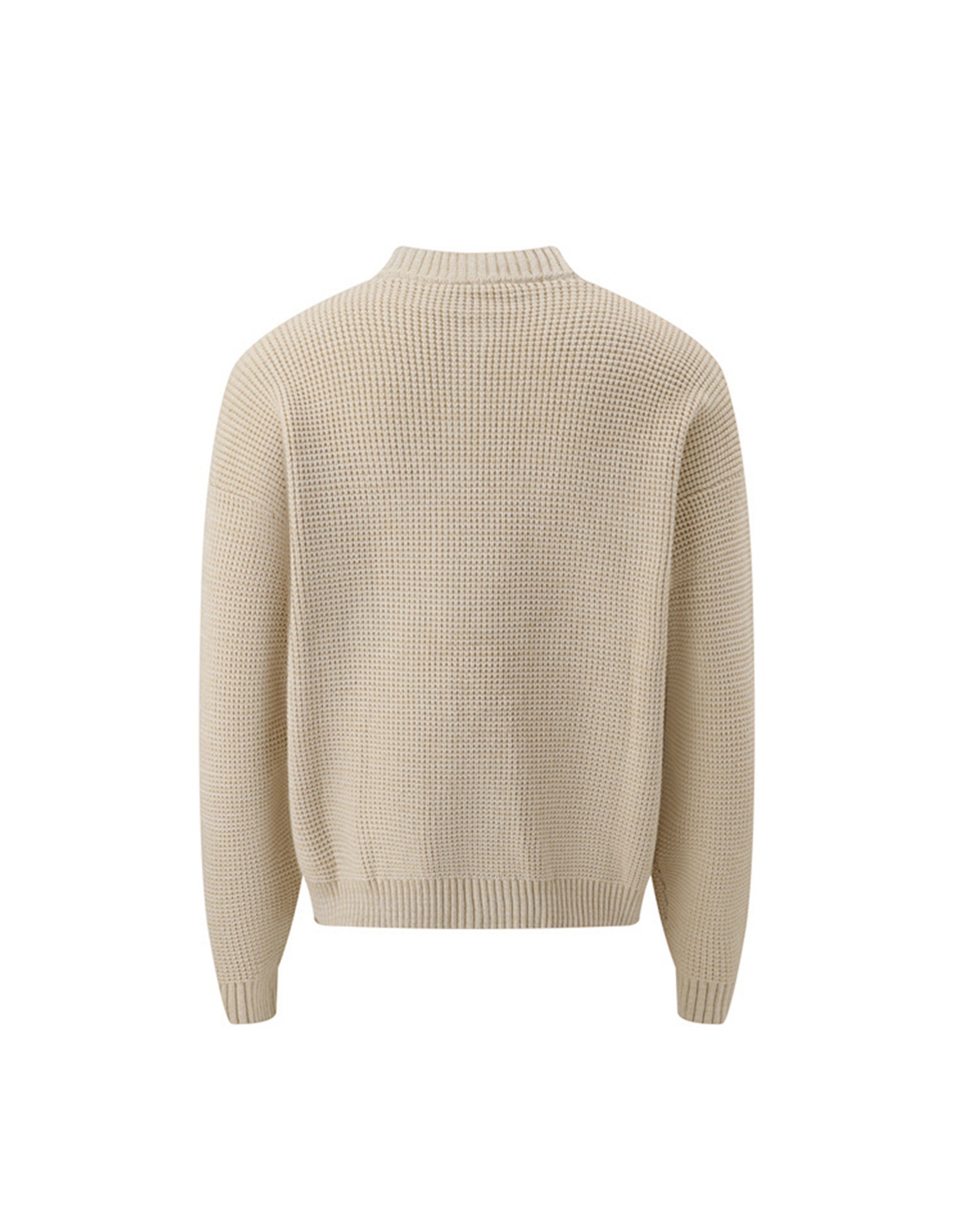 BAKYARDER Waffle Knit Pullover Sweater